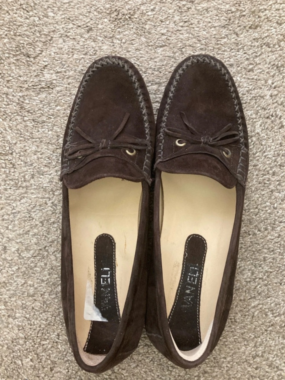 Dark Brown Suede Loafers 9.5 SLIM